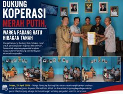 Warga Padang Ratu Hibahkan 850,5 m² Tanah untuk Koperasi Merah Putih