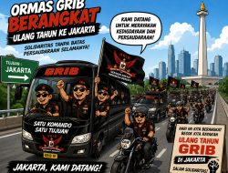 Lampung Timur Berangkatkan 50 Anggota Demi Ikut Sukseskan Harlah GRIB Jaya ke 15 di Istora Senayan Jakarta 